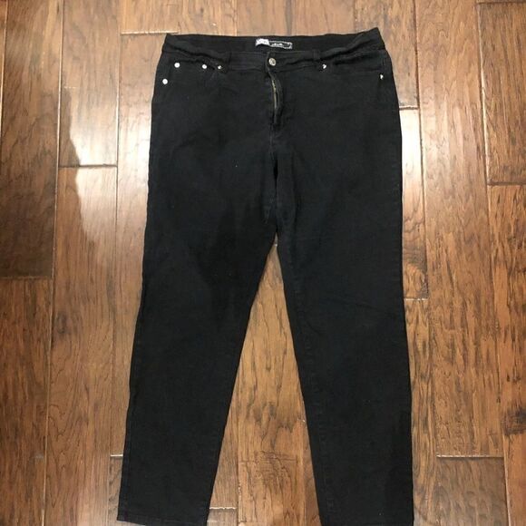 Black skinny jeans plus size - Picture 1 of 2